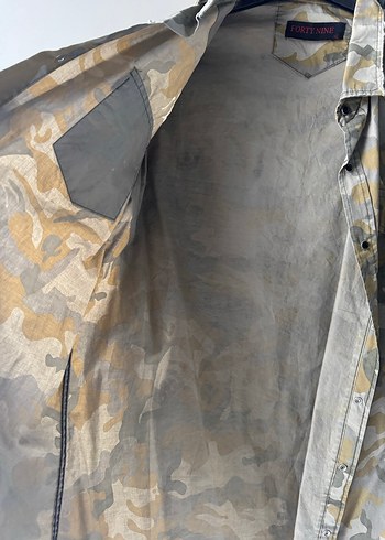 Kamuflaj Düğmeli askeri desen Gömlek - Görsel 3