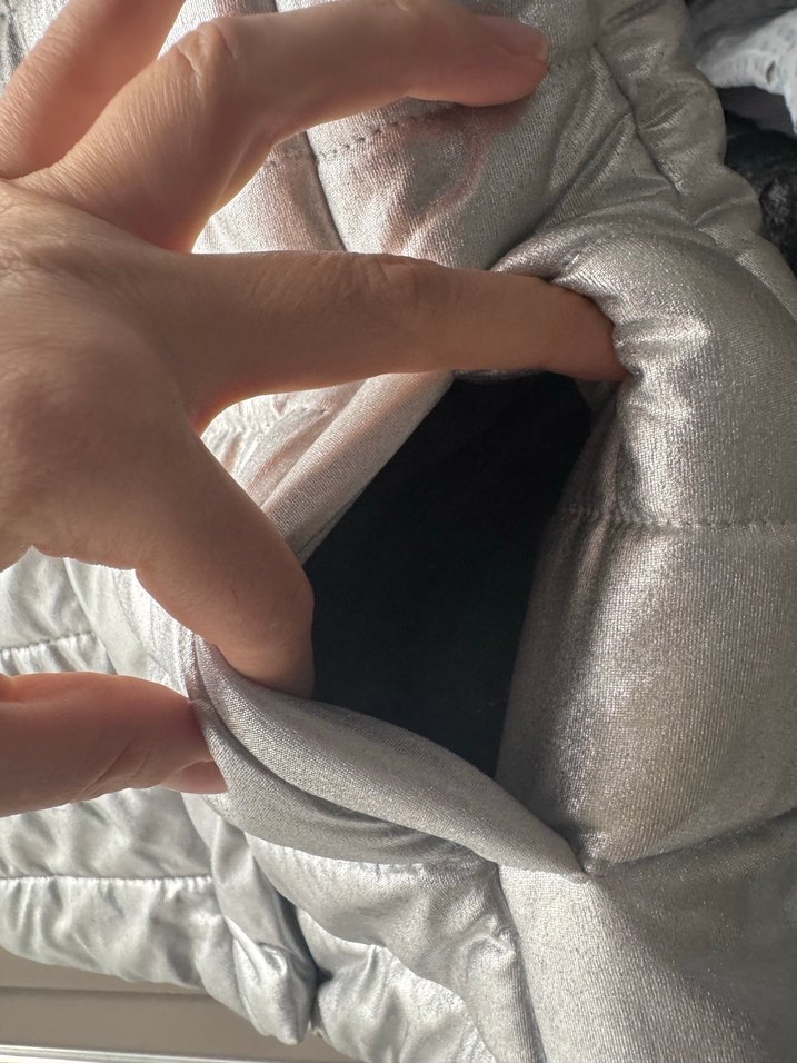 Düğmeli Gri neon Yüksek Yakalı Kadın Yelek - Görsel 4