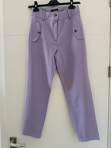 Lila kumaş pantolon