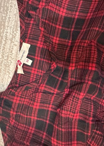 Kırmızı Siyah Ekose elbise - Görsel 2