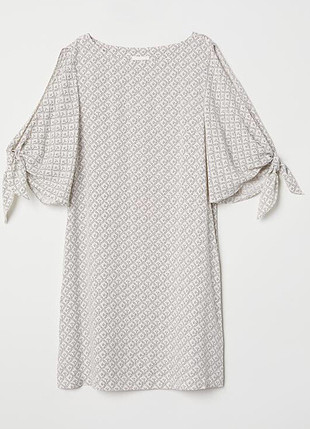 H&M Kolları bağcıklı elbise
