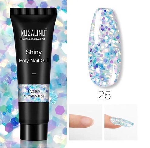 1 adet Poly gel 15ml Rosalind