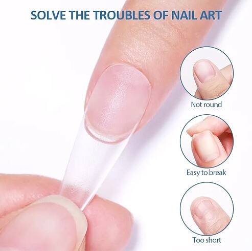 120 Adet takma tırnak ( gel tırnak) - Görsel 8