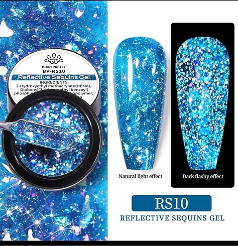 1 ADET GLİTER GEL 7ML