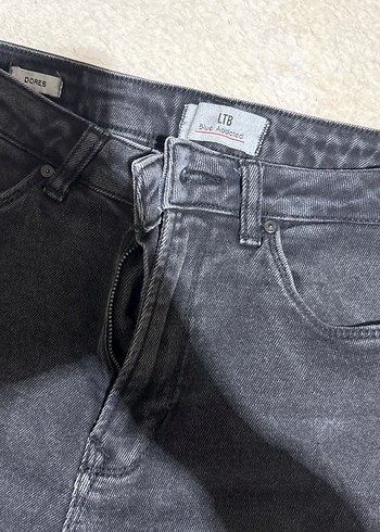 26 Beden Gri Kadın Denim Pantolon Regular Fit