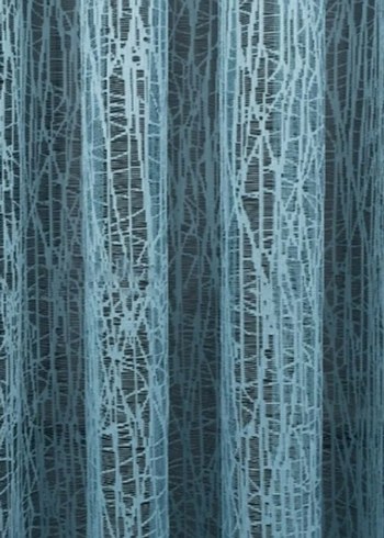 mint turkuaz 2 kat pileli tül perde mermer boyu - Görsel 2