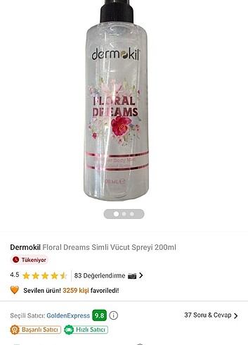 Simli. Vucut spreyi 