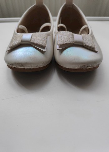 Kız Çocuk Beyaz Fiyonklu Babet - Görsel 4