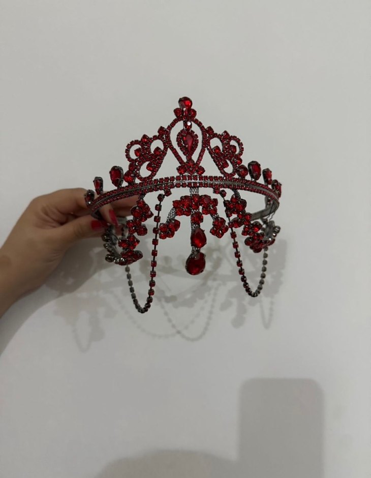 Kırmızı gelin tacı - Görsel 2