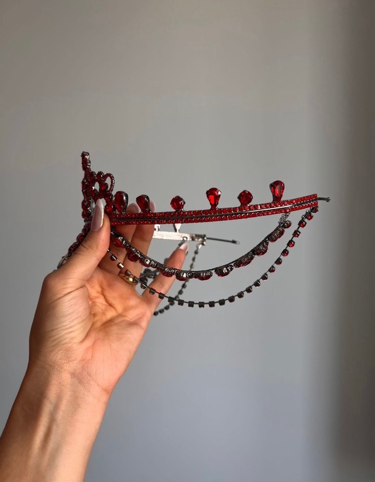 Kırmızı gelin tacı - Görsel 3