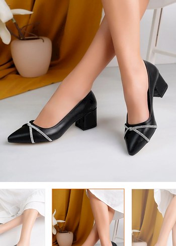 Siyah  Topuklu Ayakkabı - Görsel 2