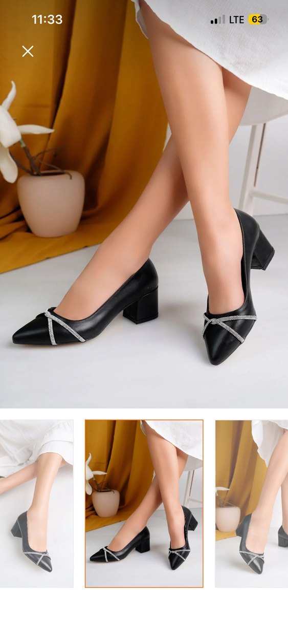 Siyah  Topuklu Ayakkabı - Görsel 2