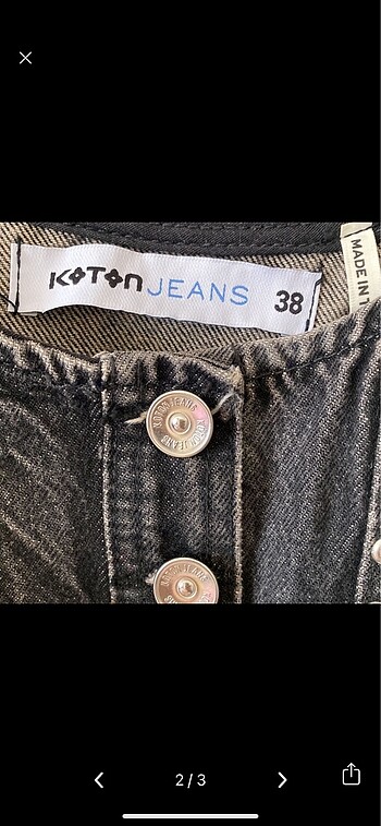 Koton Koton zımbalı crop top