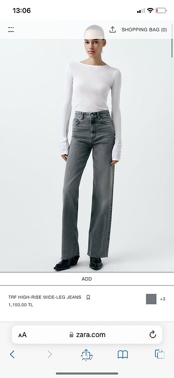 Zara Wide Leg jean