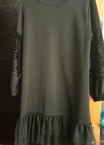Kolları payetli tunik /elbise 