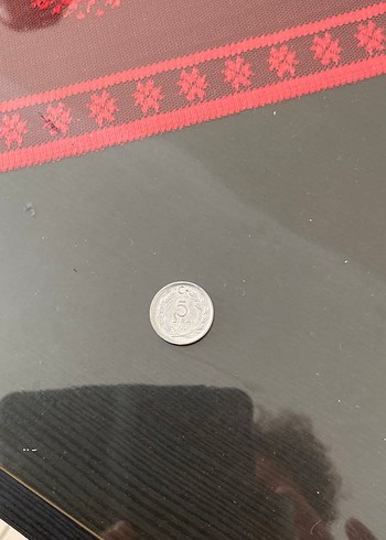 Gri 5 Kuruş Metal Para