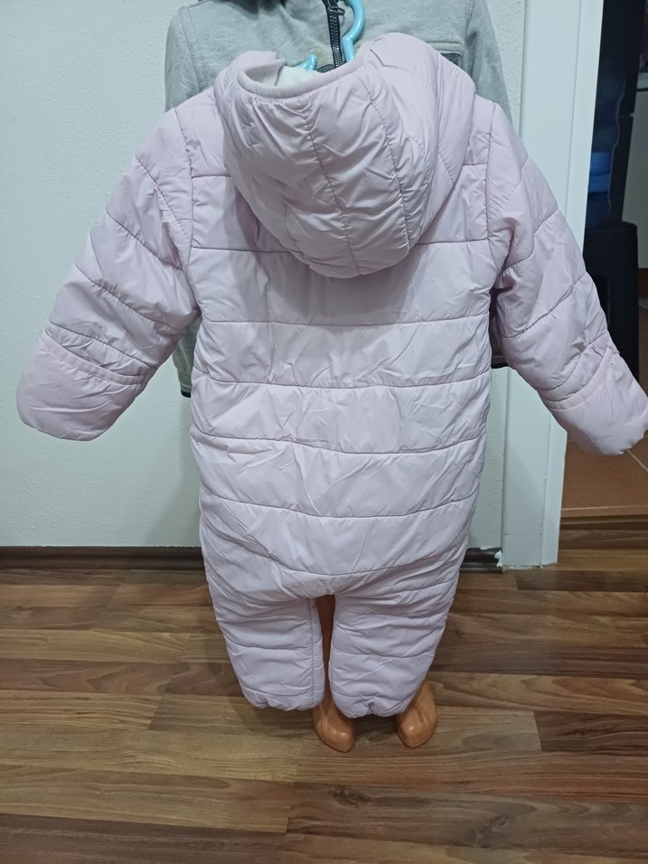 Kız Bebek Pembe Kapüşonlu Tulum - Görsel 4