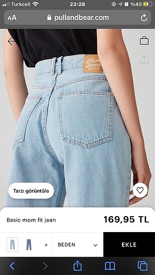 Pull bear momjean