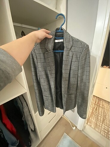 Mango kareli blazer