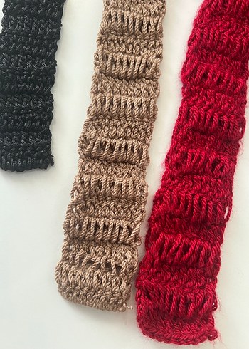 Kadın örme atkı - Görsel 4