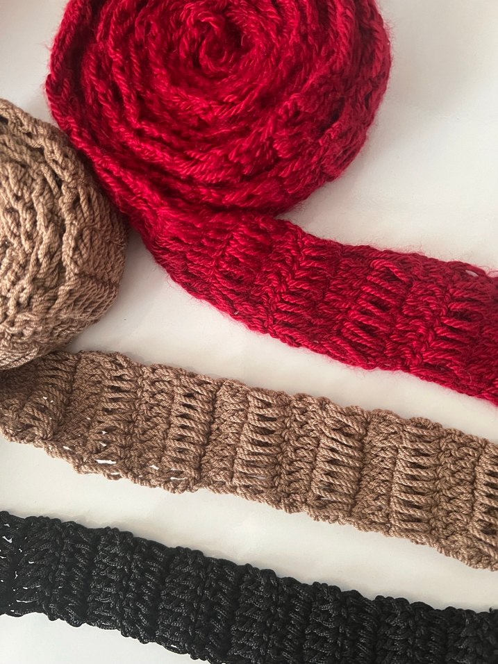 Kadın örme atkı - Görsel 2