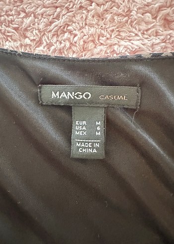m Beden mango leopar desenli elbise
