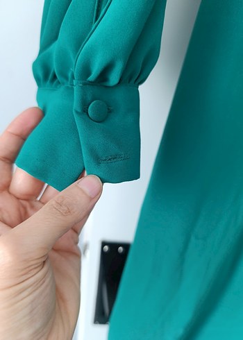 krep kumaş elbise - Görsel 4