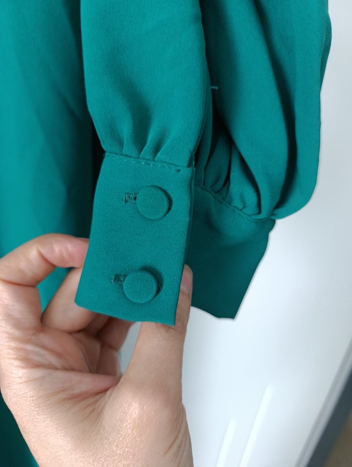 krep kumaş elbise - Görsel 5