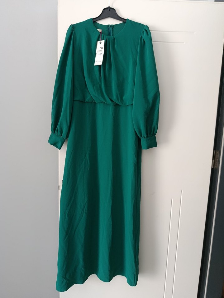 krep kumaş elbise - Görsel 2