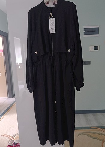 PUANE marka beli Büzgülü Apoletli Haki Kadın Trençkot - Görsel 6