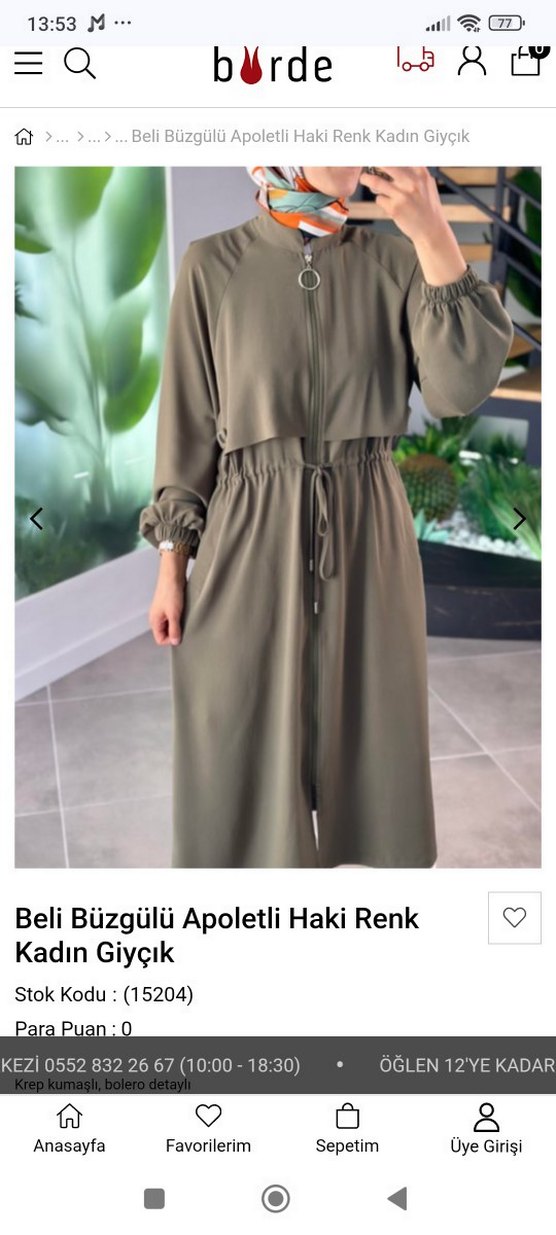 PUANE marka beli Büzgülü Apoletli Haki Kadın Trençkot - Görsel 4