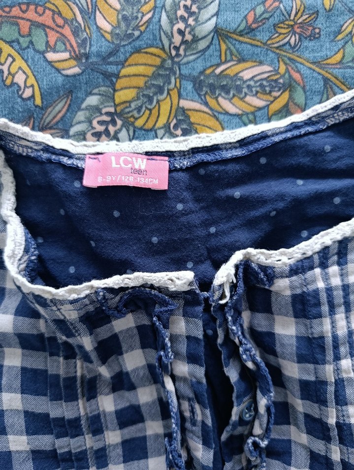 Kızlar İçin Kotlu Salaş Bluz ve Kemerli Şort - Görsel 4