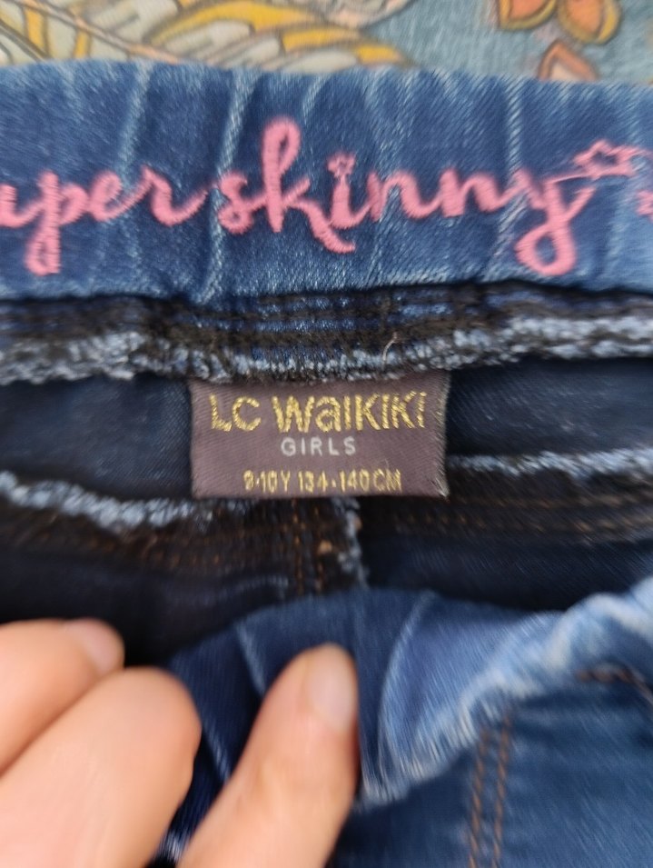 Mavi Bol Kesim Midi Kadın Kot Pantolon - Görsel 3