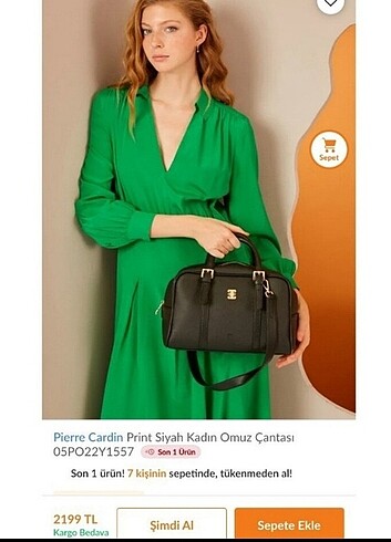 Beden siyah Renk Pierre Cardin çanta
