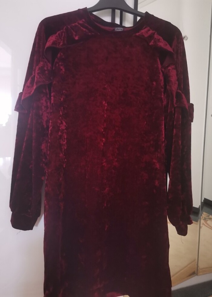 Kadife burdo tunik - Görsel 2