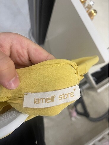diğer Beden sarı Renk Kadın uzun sarı elbise