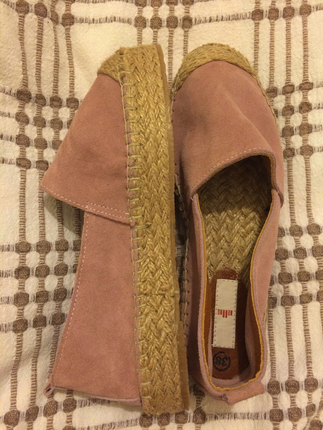 Toz pembe espadril