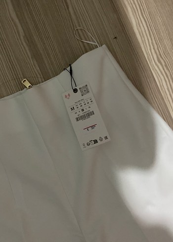 m Beden Beyaz Midi Kadın Kumaş Pantolon