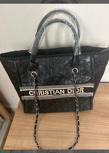 Dior Christian Dior Siyah Monogramli Sik El Cantasi