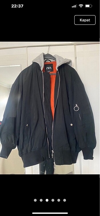 m Beden Zara oversize mont