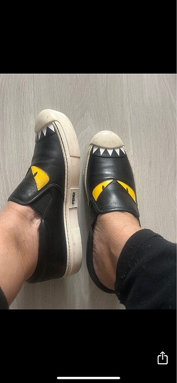 39 Beden siyah Renk Fendi babet ayakkabı