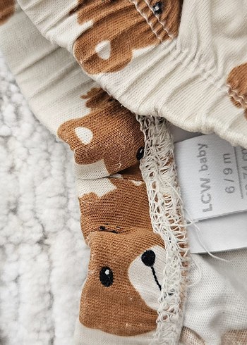 Nakışlı Pamuklu Kahverengi Çocuk Takımı - Görsel 2