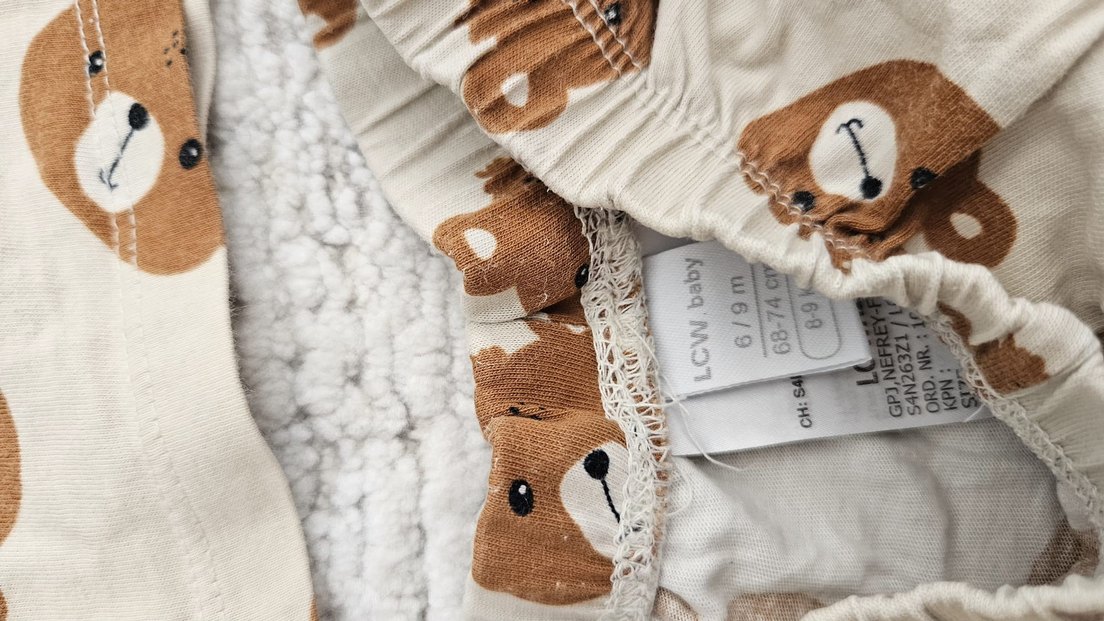 Nakışlı Pamuklu Kahverengi Çocuk Takımı - Görsel 2