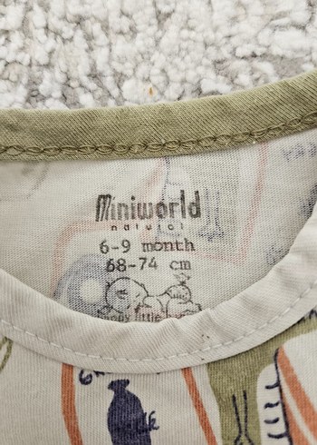 Kısa Kollu Pamuklu Erkek Bebek Body - Görsel 2