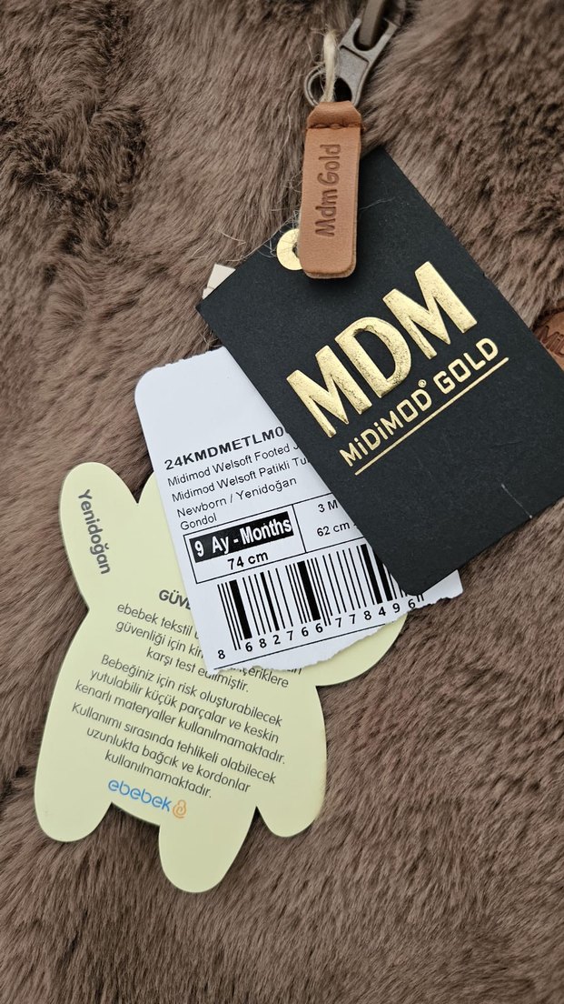 Kahverengi Kürklü Bebek Tulumu - Görsel 2