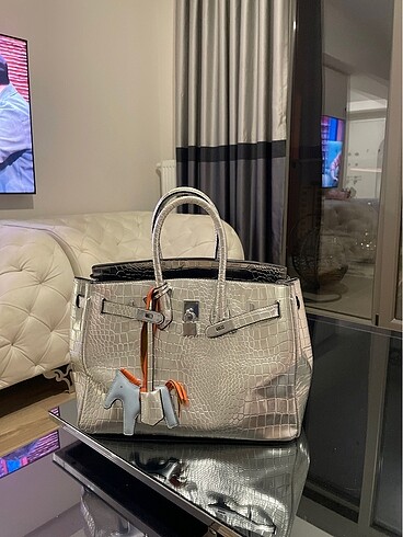 Silver tote çanta - Görsel 3