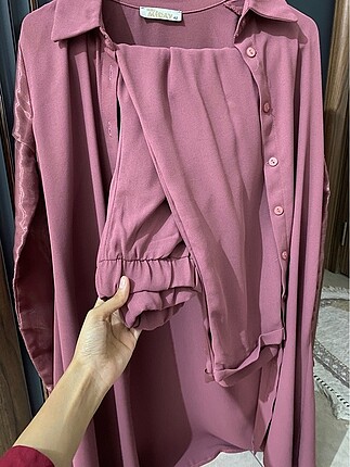 Pantolonlu ikili takım tesettür