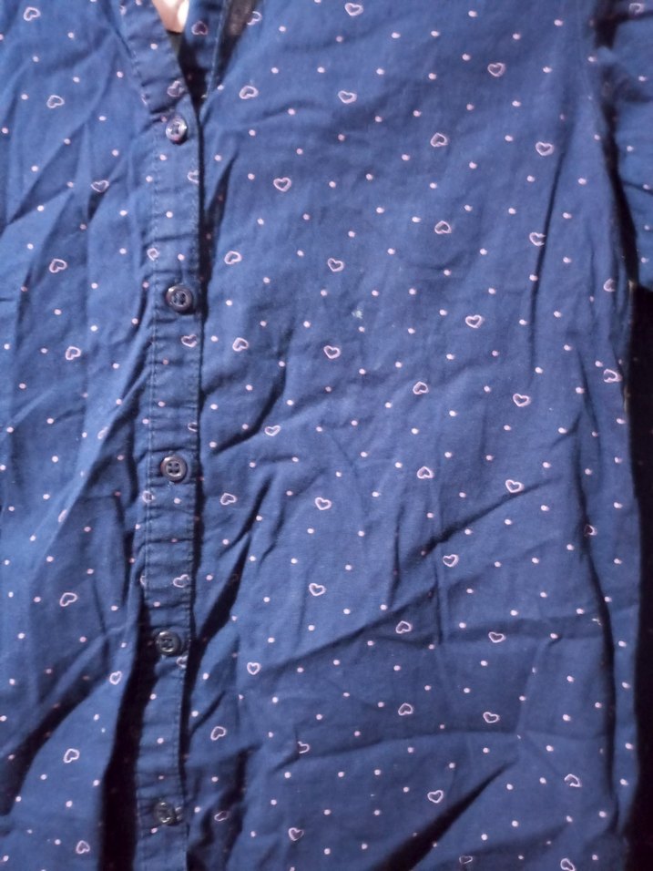 Lacivert Uzun Kollu Gömlek - Görsel 2