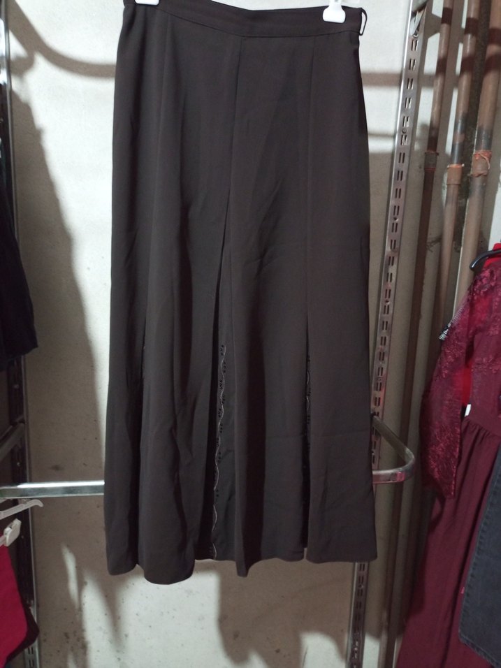 Kadın Siyah Pilili Uzun Kumaş Pantolon - Görsel 2