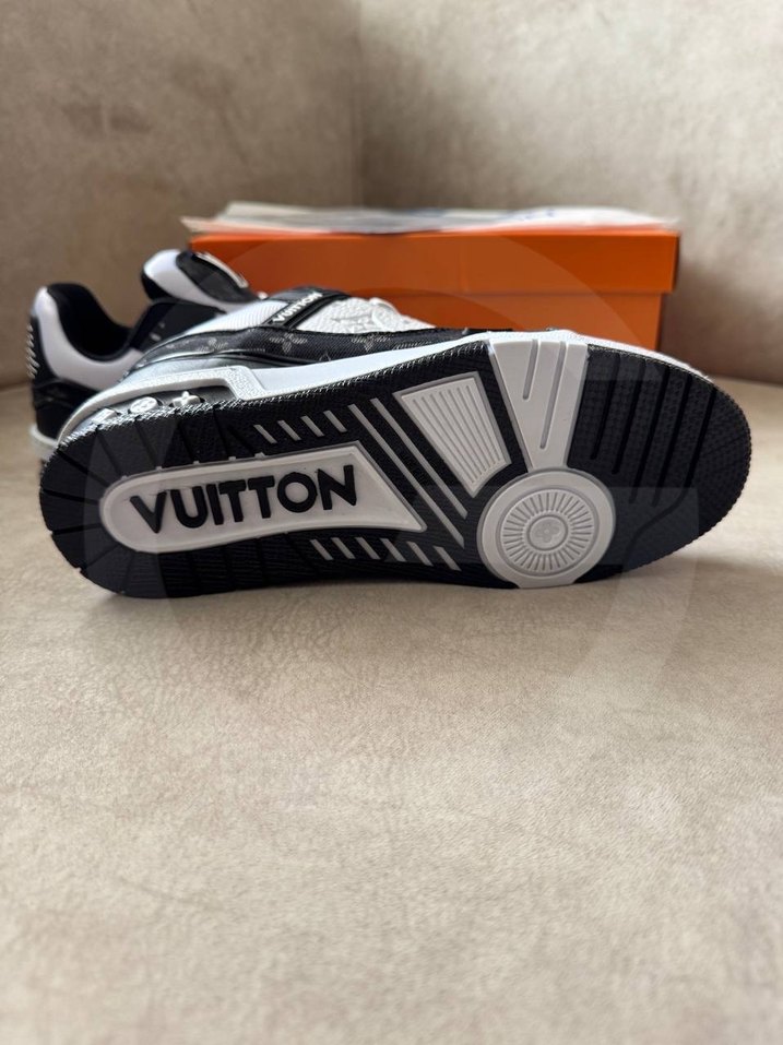 Louis Vuitton Erkek Beyaz Siyah Spor Ayakkabı - Görsel 5